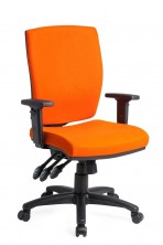 Apollo Synchron HB. Arms. Seat Slide. Black Base. Fabric Any Colour